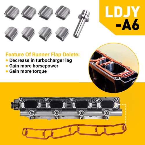 Intake manifold runner flap - runner,