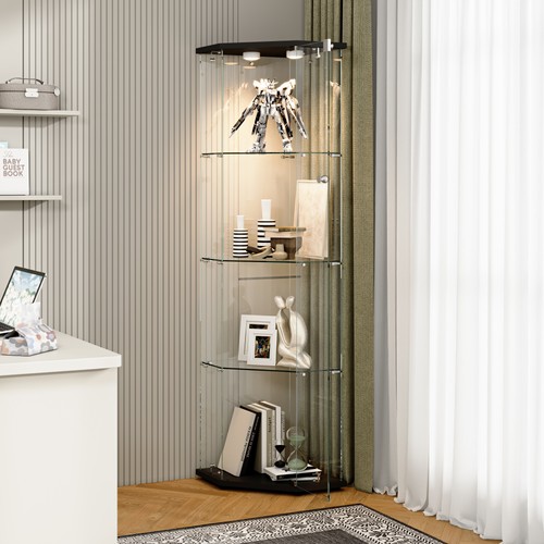 Glass display cabinet corner - display,