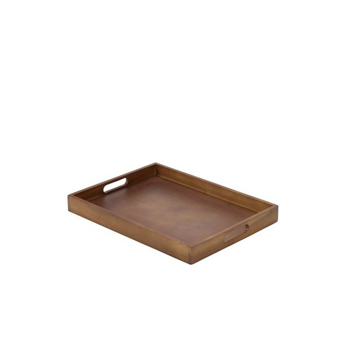 Tray black acacia - black, butlers