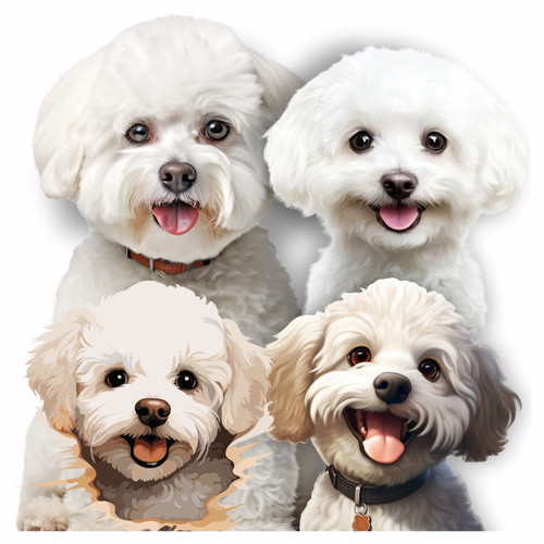 Bichon frise stickers laptop - bichon,