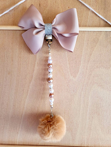 Beige bow pram - beige,