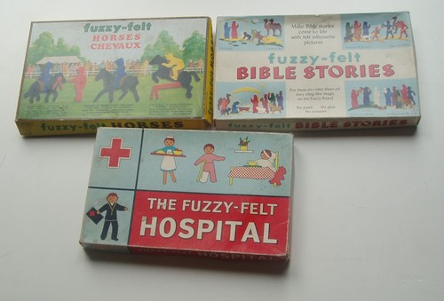 Vintage fuzzy felt - vintage, boxed