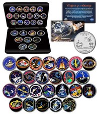 SPACE SHUTTLE ENDEAVOR MISSIONS NASA Florida Statehood Quarters 25-Coin Set Box