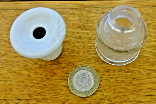 Antique china inkwell from