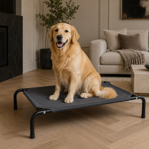 Elevated dog bed raised - dog,