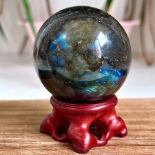 224G Natural elongated stone ball Madagascar polished crystal healing stone
