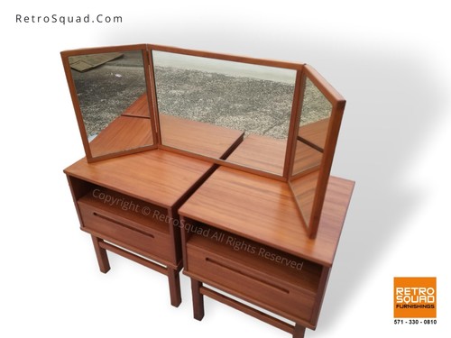 Danish modern teak - modern, tri-fold