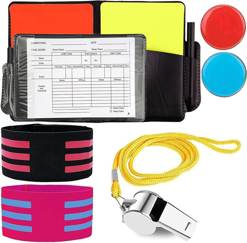 Football referee cards - referee, set