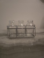 Set of 3 Mini Vintage Glass