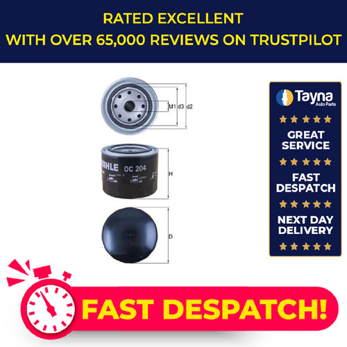 Oil filter oc204 - mahle, 1498024