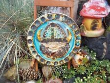 SLAVOJ BANSET CZECH STUDIO POTTERY VIKING 1960'S MID CENTURY VINTAGE WALL PLAQUE