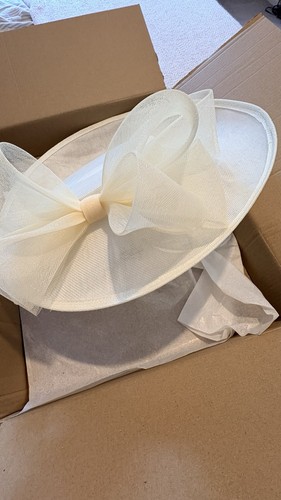Wedding hat ivory large - ivory,