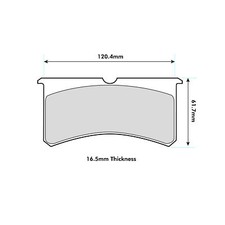 Wilwood BP-10 Brake Pads For Wilwood Narrow Superlite 4/6 Piston Calipers (7416)