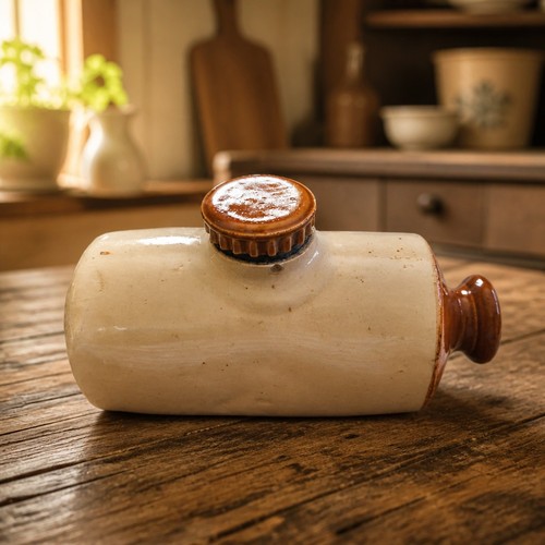 Antique stoneware bed - , warmer