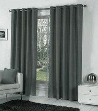 DARK GREY Pair Of Plain Eyelet