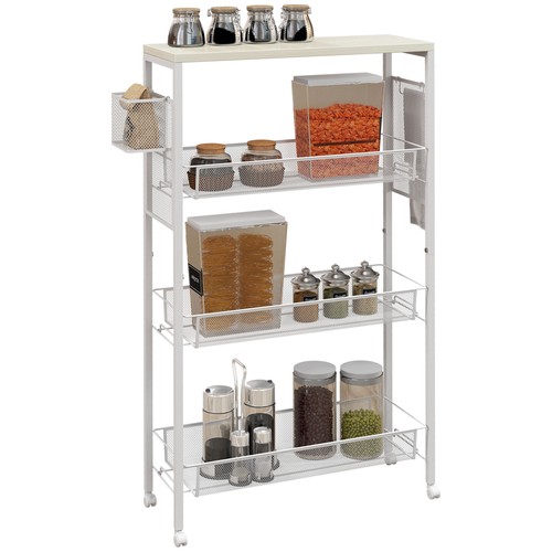 Homcom tier kitchen cart - 3-tier,