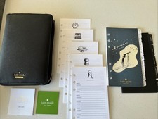 KATE SPADE ZIP CAMERON St ORGANISER-BLACK LEATHER-FILOFAX PERSONAL SIZE-BEAUTY