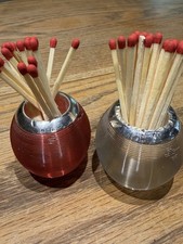 Rare Pair Silver Mounted Glass