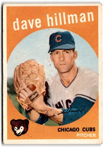 1959 topps dave hillman - hillman, #319