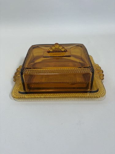 Bagley amber glass - amber, butter