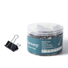 100pcs Bulldog Foldback Clips Metal Paper Binder Grip 6 Size-51,41,32,25,19,15mm