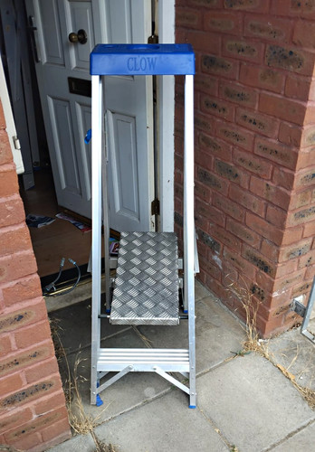 Clow step foldable aluminium - clow, 2-step