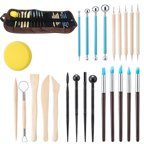 24x clay sculpting set wax - clay,