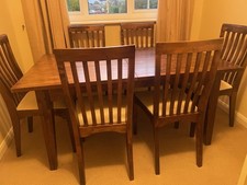 Laura Ashley Garrat Dining Table, 6-8 Seater, Extendable & 4 Chairs