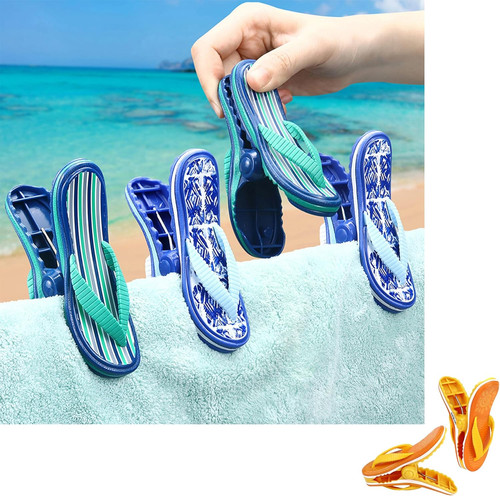 Beach towel clips 4 pack - clips,