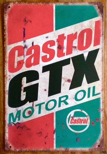 Castrol motor oil retro man - motor,