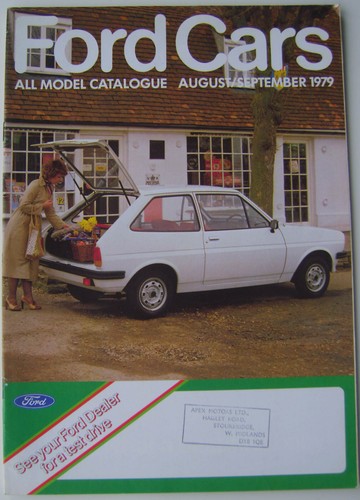 Ford cars range aug sep - aug-sep, 1979