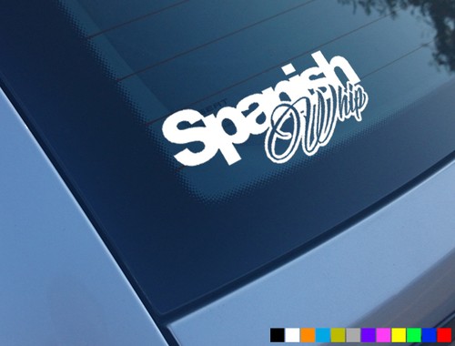 Spanish whip car stickers - whip,