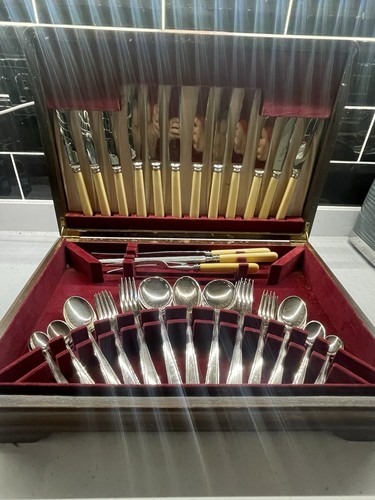 Vintage canteen cutlery - vintage, of