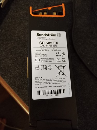 Sundstrom 502 spare battery - 502,