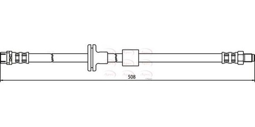 Apec front brake hose - brake,