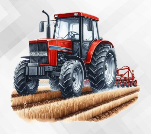 Tractor wall vinyl - tractor,