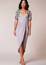 VIRGOS LOUNGE JULISA WEDDING COCKTAIL PARTY MIDI DRESS UK 8 10 12 14 RRP £140