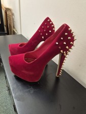 Red Platform Stiletto Shoes