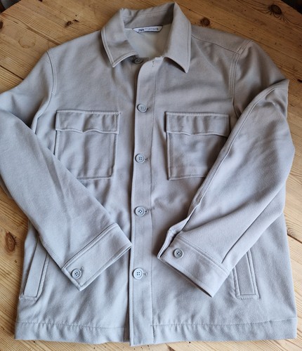 Men zara overshirt cream - men's,