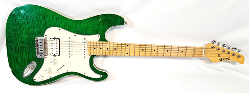 Shine electric guitar - guitar,, green