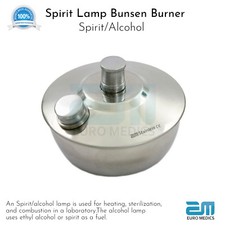SPIRIT LAMP BUNSEN BURNER DENTAL LAB JEWELERS, SAVE £12, 3 YR Warranty St Steel