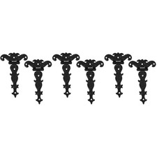  3 Pack Vintage Cabinet Hinges Kitchen Larder Cupboard for Doors Heavy Duty