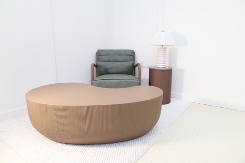 Concrete style irregular mocha - irregular,