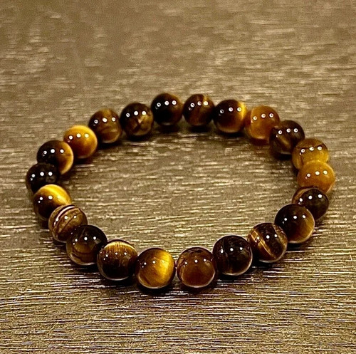 Genuine tiger eye - eye, beaded