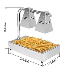 Hot food warmer display