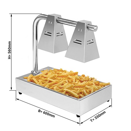Hot food warmer display