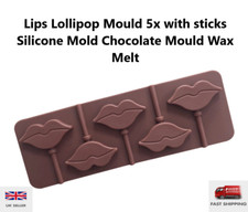 Lips Lollipop Mould 5x with