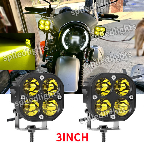 Led motorcycle spot lights - led,