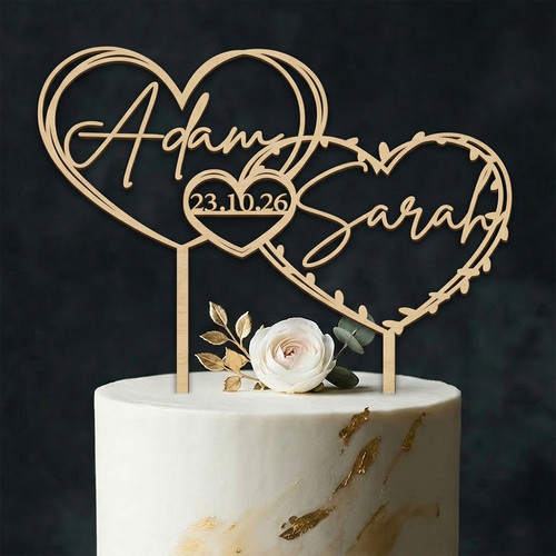 Personalised heart wedding - heart,