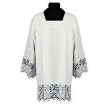 SURPLICE COTTA Guipure Lace Catholic Square Neck